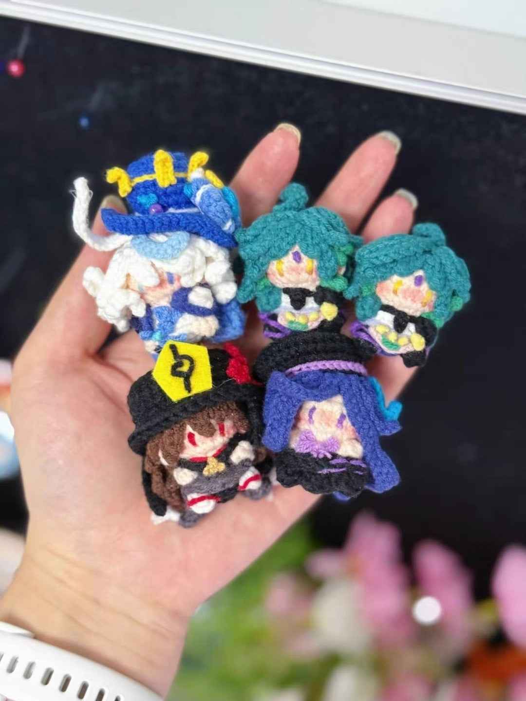 Genshin Impact Characters Handmade Knitting Doll