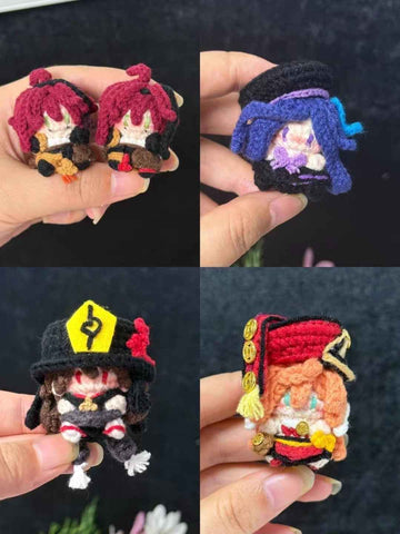Genshin Impact Characters Handmade Knitting Doll