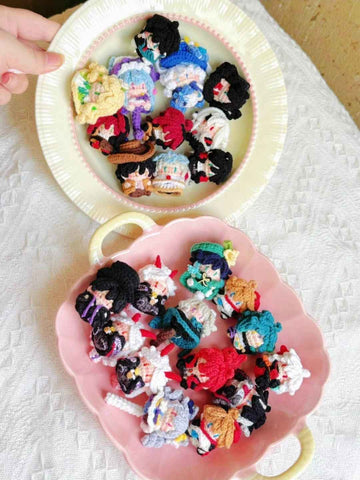 Genshin Impact Characters Handmade Knitting Doll